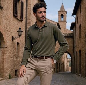 Polo Ralph Lauren Olive Long Sleeve Shirt